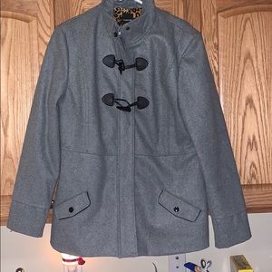 dressy grey winter jacket